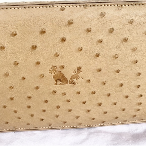 Burberry London ostrich tote handbag cream beige - Picture 7 of 10